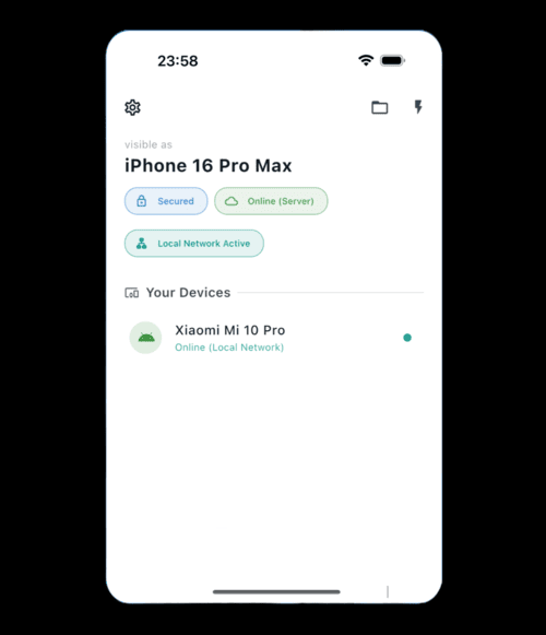 FileFlow on phone